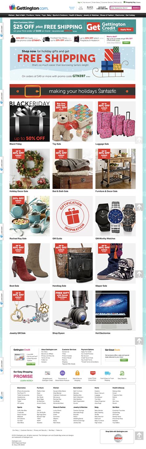 Gettington homepage .